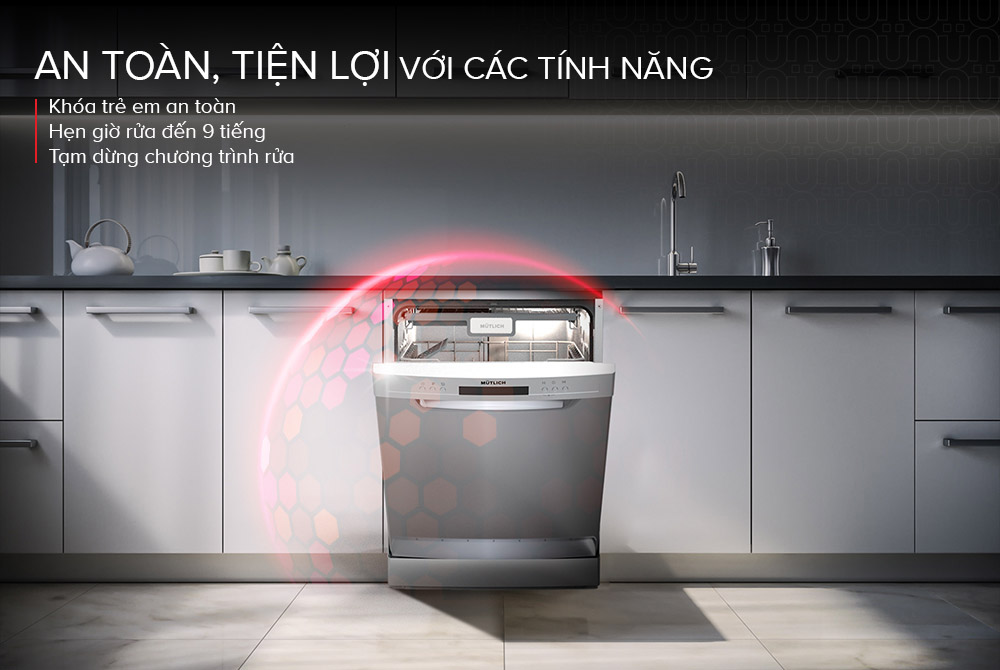 Tính năng Khóa trẻ em đảm bảo an toàn khi sử dụng