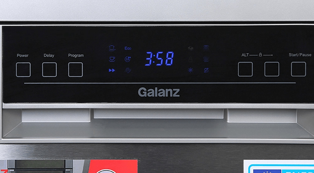 Hẹn giờ rửa tiện lợi trên Máy Rửa Chén Galanz W45A3A401M-0E1