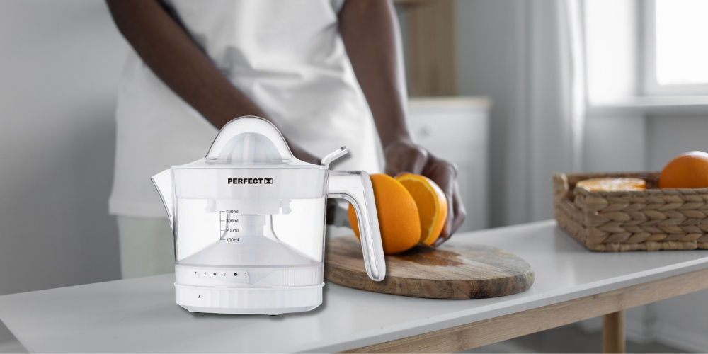 Máy Vắt Cam Perfect PF-VC1 nhỏ gọn, chất liệu nhựa an toàn