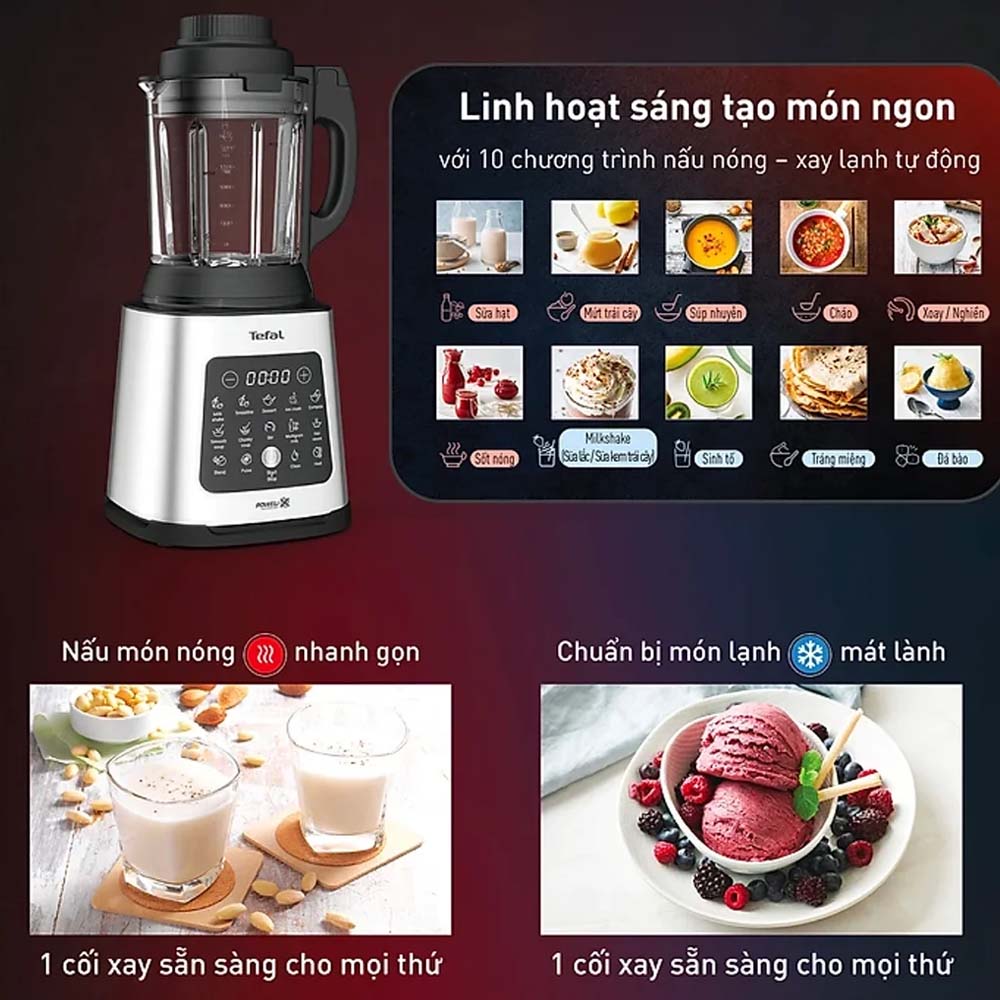 10 chức năng cài đặt sẵn đáp ứng đa dạng nhu cầu chế biến