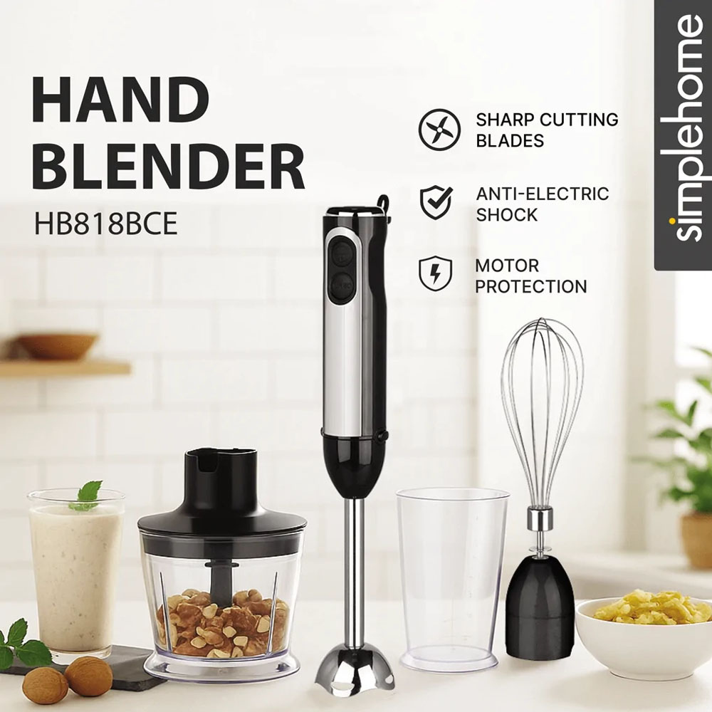 Máy Xay Sinh Tố Cầm Tay HB818BCE có thiết kế sang trọng