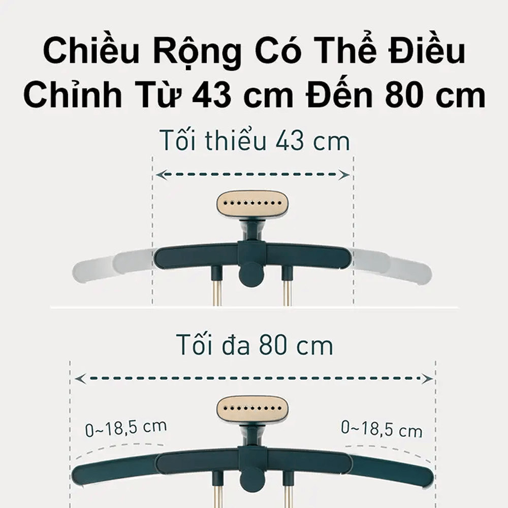 Bàn Ủi Hơi Nước Đứng NI-GWG090GRA trang bị móc treo mở rộng