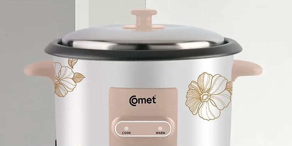 Nắp nồi được làm từ chất liệu inox, tích hợp lỗ thoát hơi