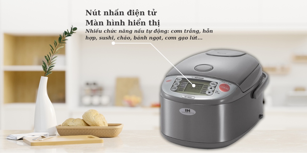 Nồi Cơm Điện Zojirushi NP-HBQ10 thao tác dễ dàng