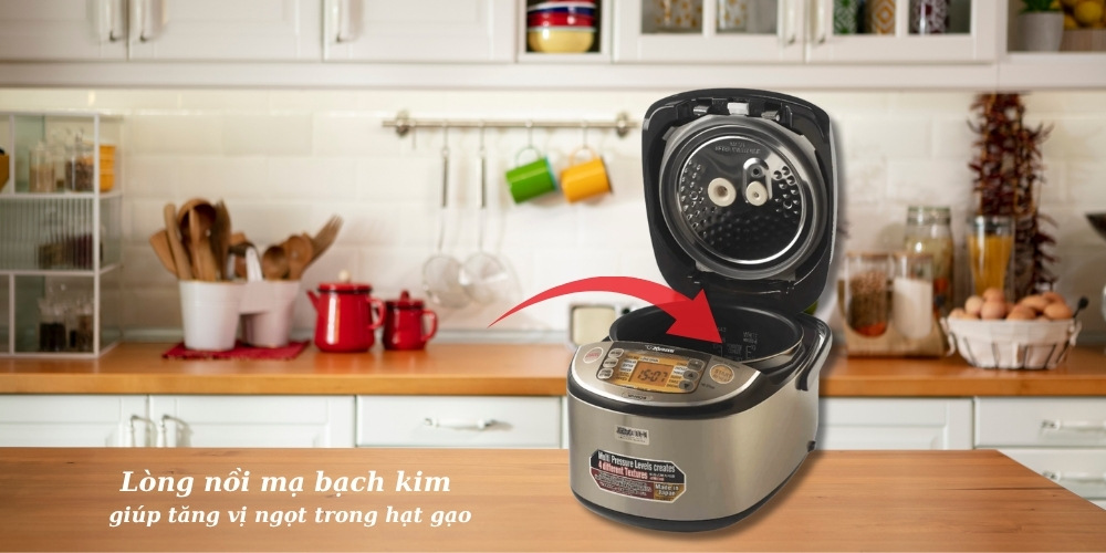 Nồi Cơm Điện Zojirushi NP-HRQ18 giúp tăng vị ngọt trong hạt gạo