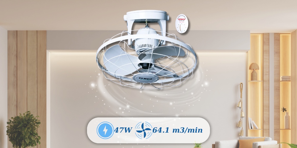 Quạt Trần Đảo Senko TD105 làm mát nhanh chóng