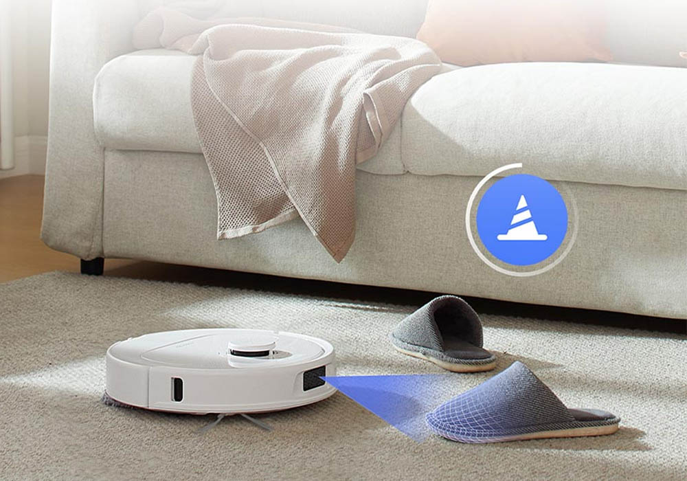 Roborock Q Revo 5AE - Trắng có thể phát hiện và tránh chướng ngại vật