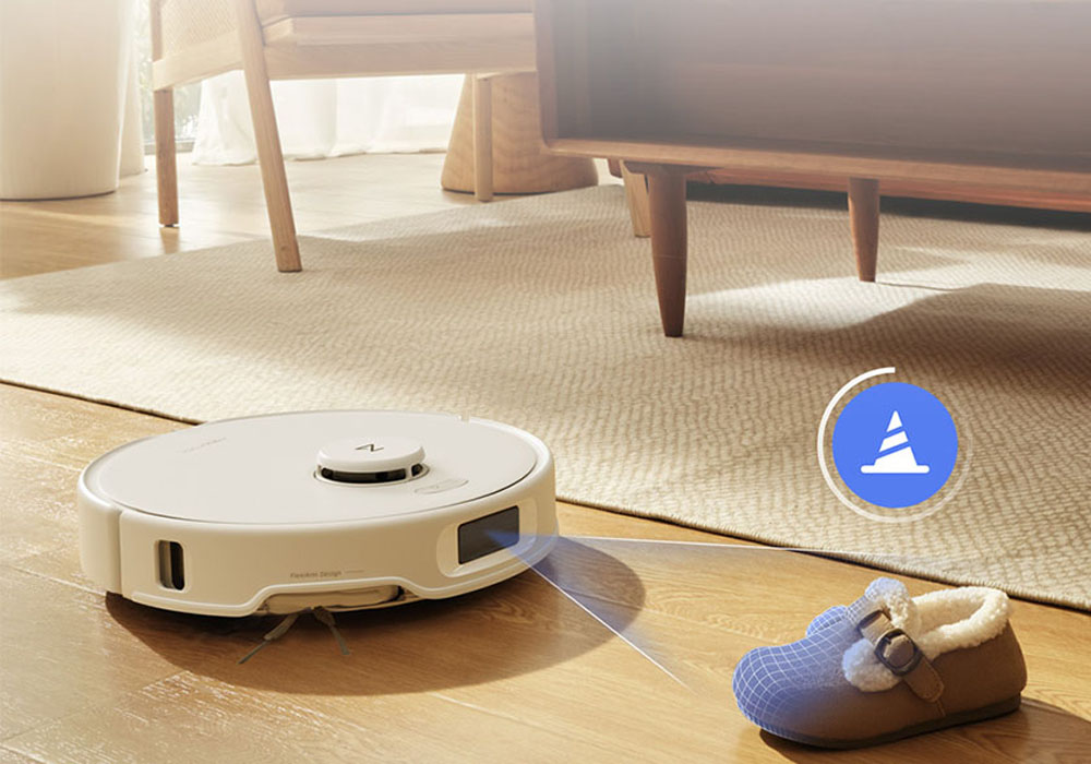 Roborock Q Revo 5V1 Trắng có thể tránh chướng ngại vật