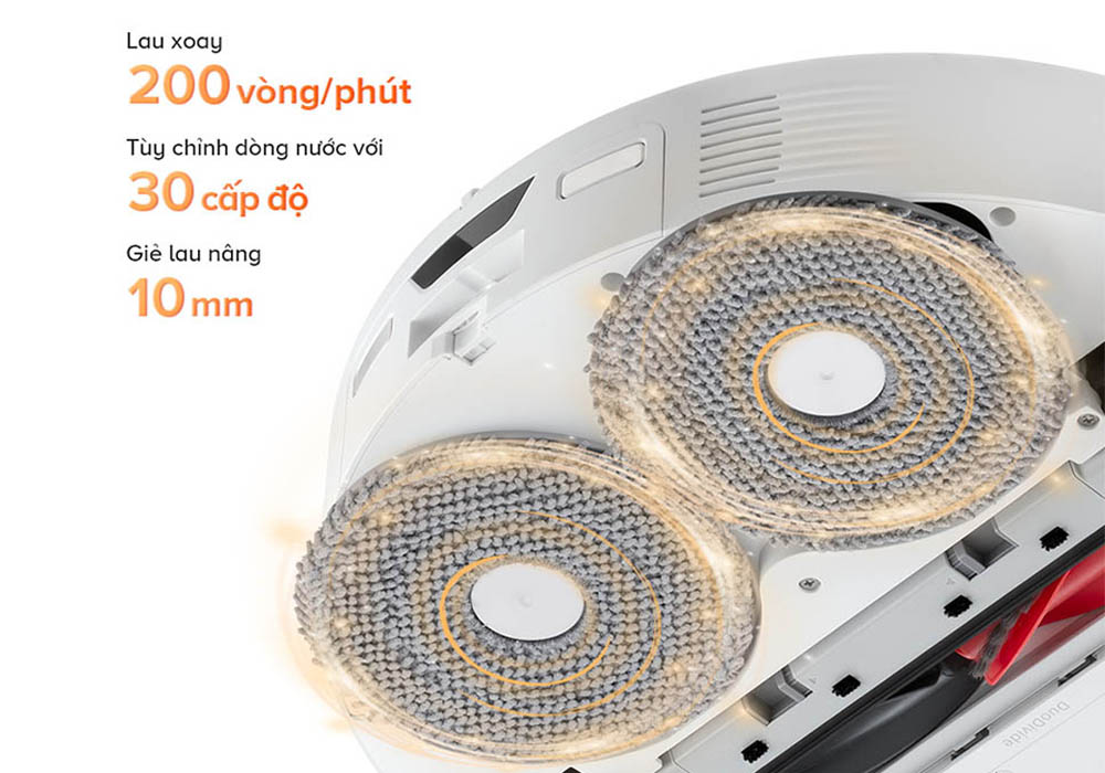 Roborock Q Revo 5V1 Trắng đánh bay những vết bẩn cứng đầu