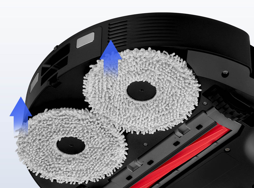 Roborock QR 798 có thể phát hiện thảm bằng sóng siêu âm