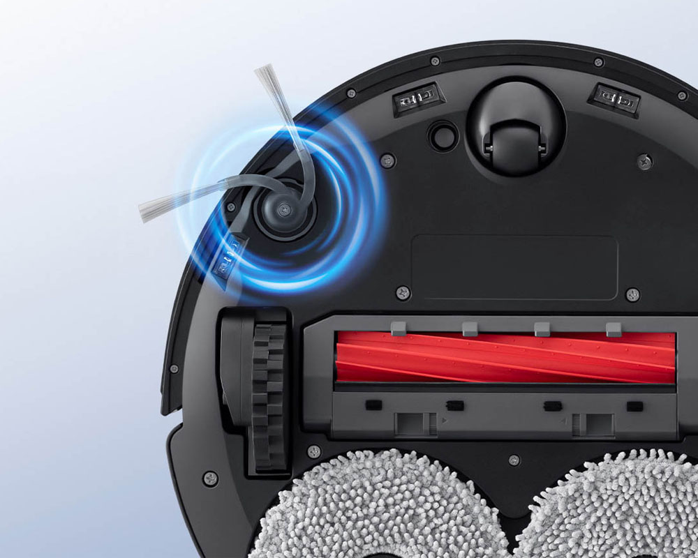 Roborock QR 798 - Đen trang bị hệ thống chổi chống rối