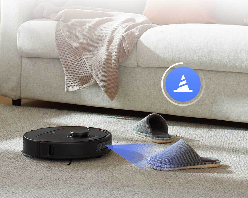 Roborock QR 798 - Đen nhận diện vật cản với độ chính xác cao