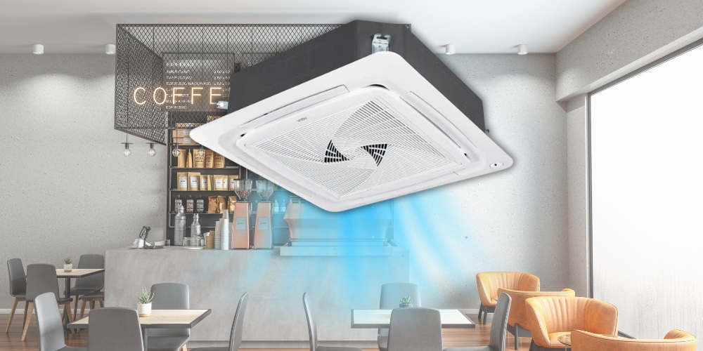 Máy Lạnh Âm Trần Inverter Aqua 1U105S1PS2SA thẩm mỹ, gọn gàng