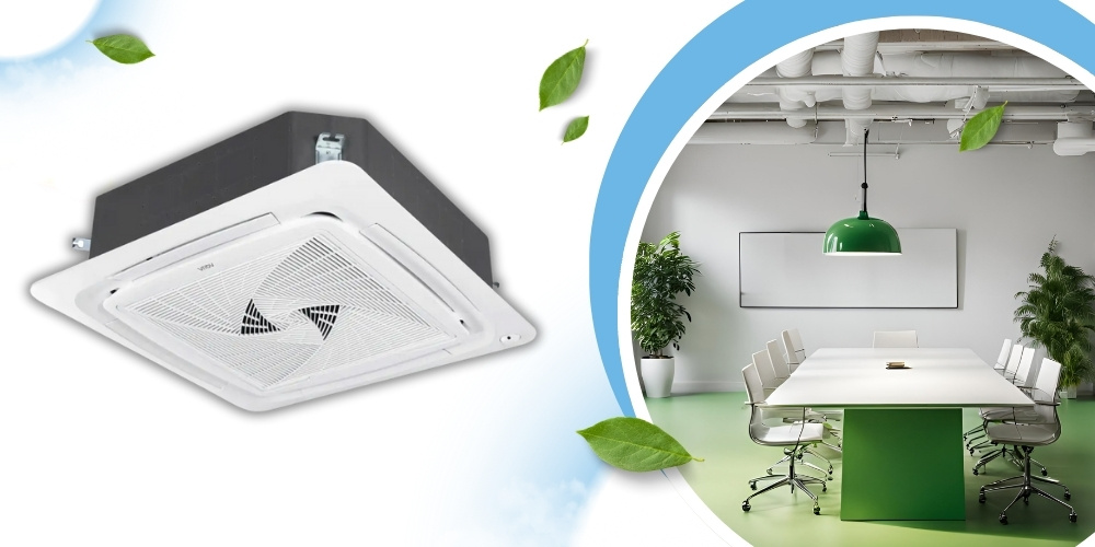 Máy Lạnh Âm Trần Inverter Aqua 1U140S1PN1SB thiết kế nhỏ gọn