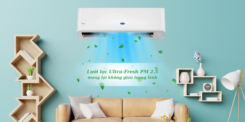 Máy Lạnh Carrier 38/42GCVBE013-703V mang lại bầu không khí trong lành