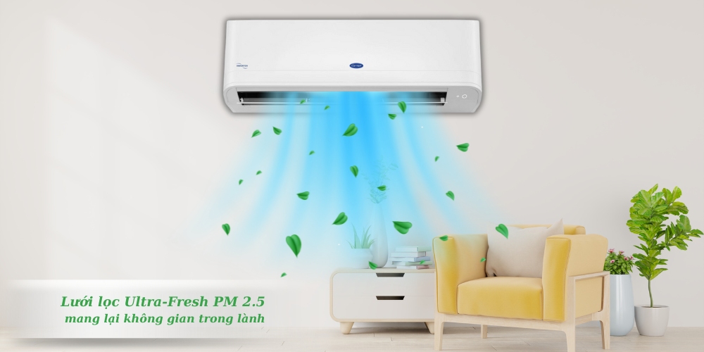 Máy Lạnh Carrier 38/42GCVUE010-703V mang lại bầu không khí trong lành