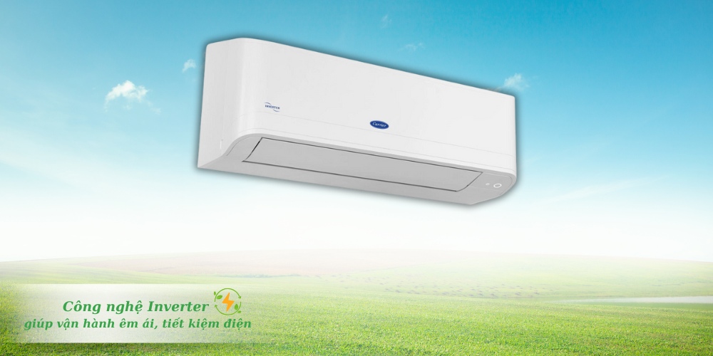 Máy Lạnh Carrier 38/42GCVUE010-703V giúp vận hành êm ái, tiết kiệm điện