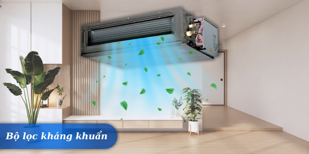 Máy Lạnh Giấu Trần Nối Ống Gió Aqua Inverter 2.5 Hp giúp nâng cao chất lượng không khí trong phòng