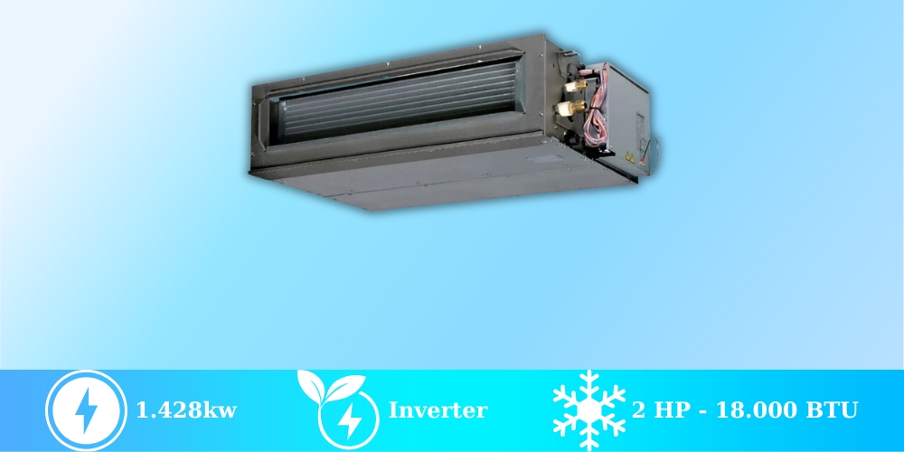Máy lạnh giấu trần nối ống gió Aqua Inverter 2 Hp mang lại sự mát mẻ, êm ái