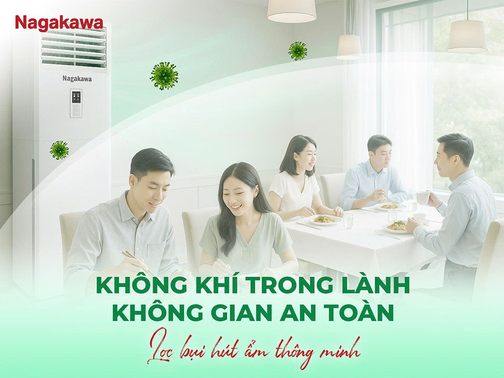 Máy Lạnh Nagakawa NP-C50R1K58 lọc bụi hút ẩm