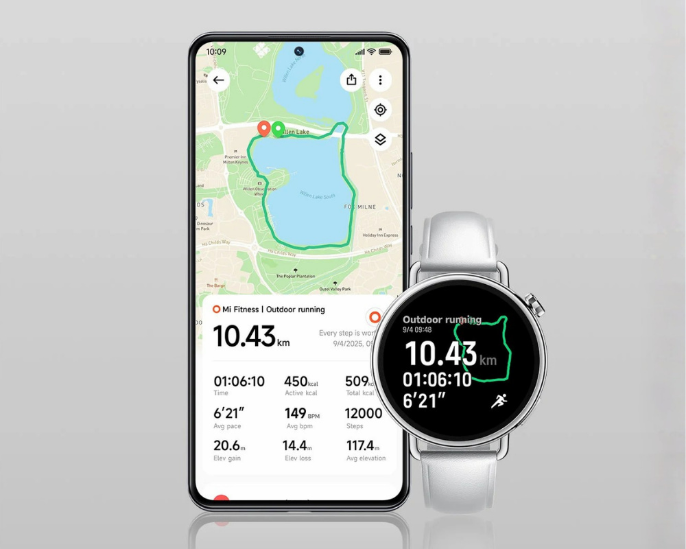 Xiaomi Watch S4 41mm Trắng Dây Da với hơn 150 chế độ luyện tập