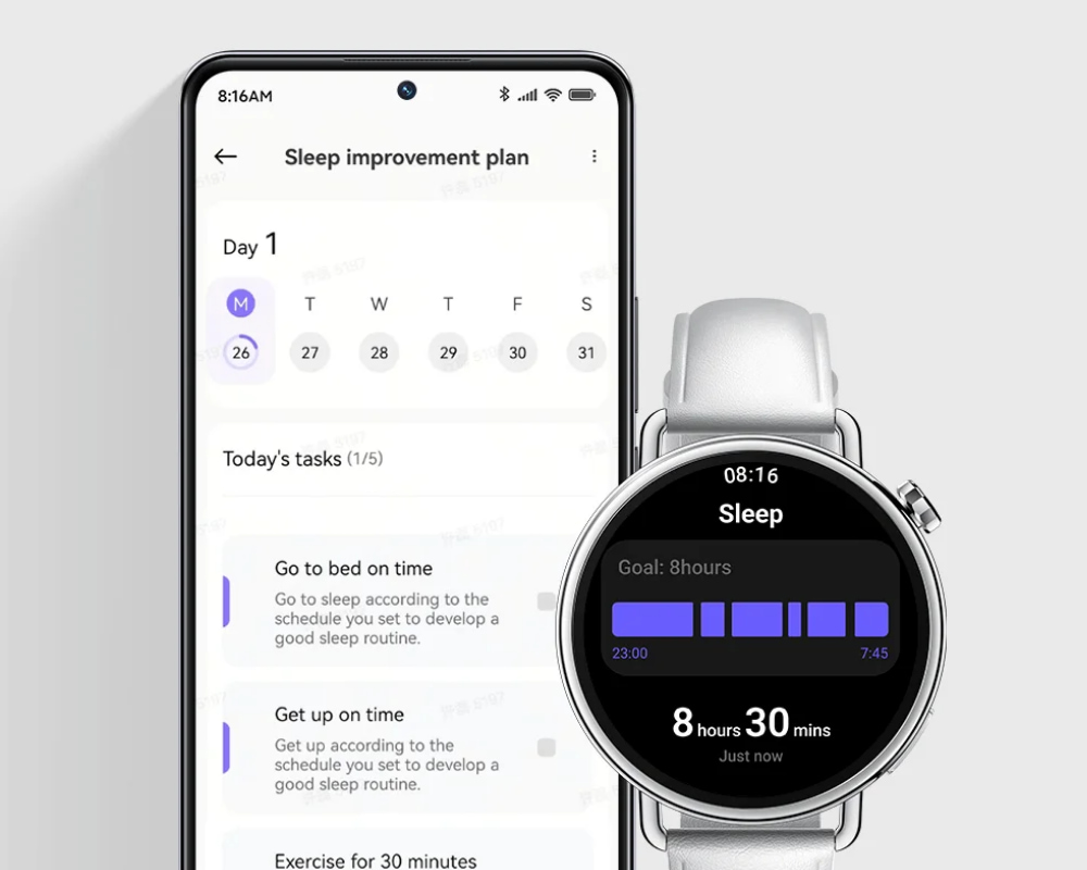 Xiaomi Watch S4 41mm Trắng Dây Da theo dõi sức khỏe toàn diện