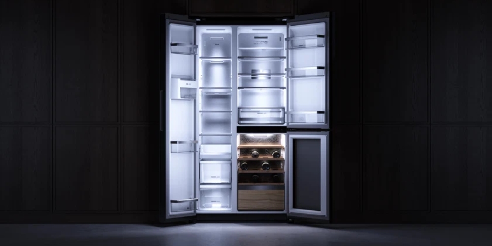 Sức chứa 18 chai trong ngăn trữ rượu của Tủ Lạnh Teka RLF 85950 GBK