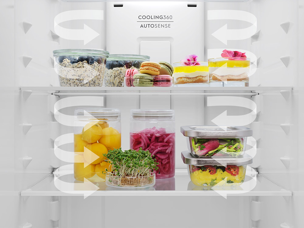 Tủ Lạnh Electrolux ETM3400L-S khí lạnh đều khắp ngăn tủ