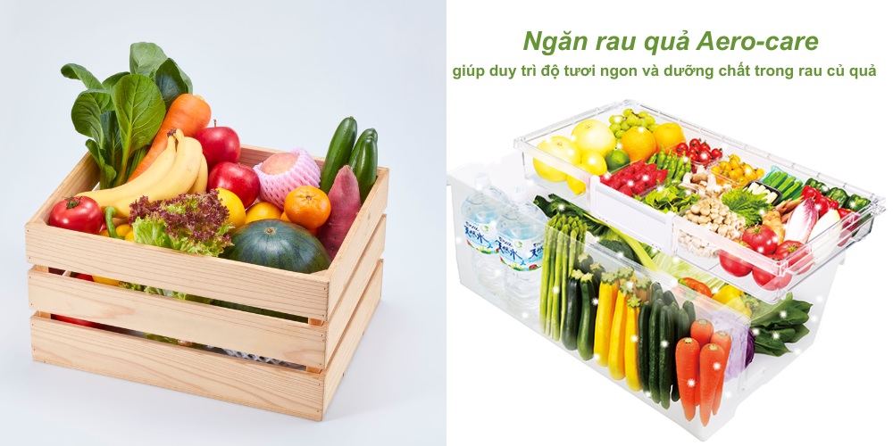 Tủ Lạnh Hitachi R-ZX740KVX (X) duy trì được độ tươi ngon và chất dinh dưỡng của rau củ quả