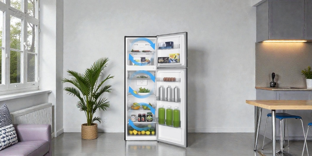 Tủ Lạnh Sharp Inverter 247 Lít SJ-X270V-DG làm lạnh đa chiều