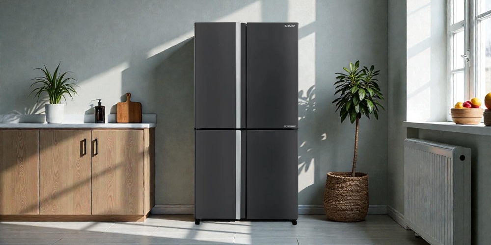 Tủ Lạnh Sharp SJ-FX610V-MK thiết kế hiện đại, tinh tế