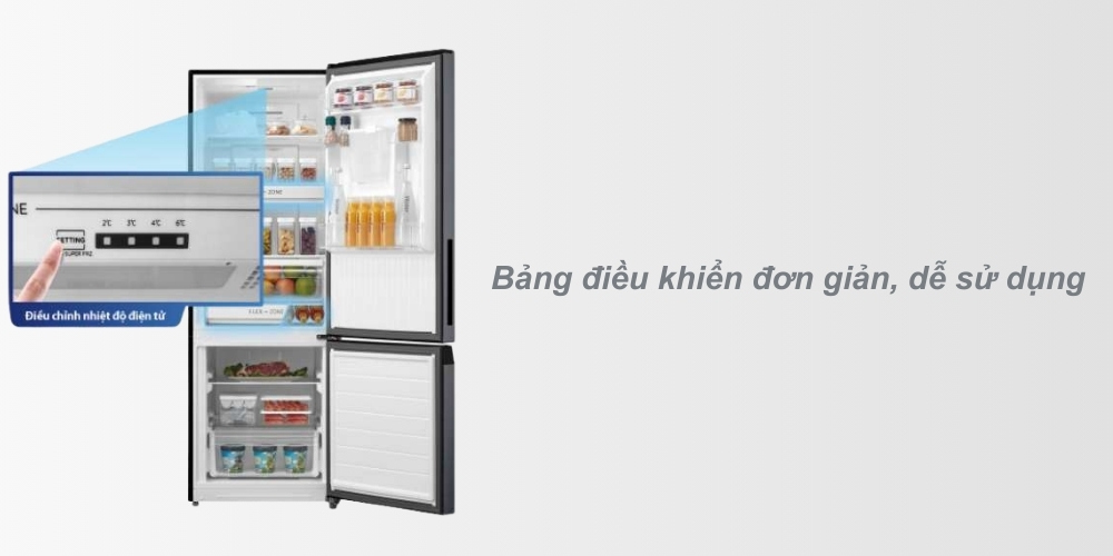 Tủ Lạnh Toshiba GR-RB410WE-PMV(37)-SG dễ sử dụng