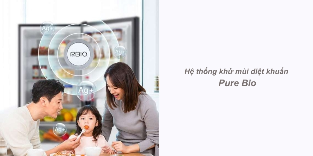 Tủ Lạnh Toshiba GR-RB410WE-PMV(37)-SG khử mùi diệt khuẩn