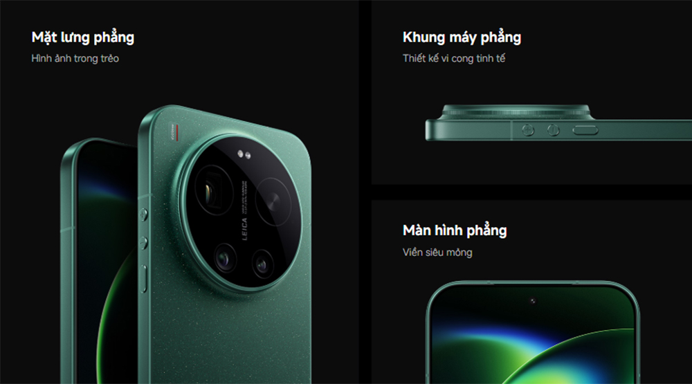 Xiaomi 17 Ultra 5G sở hữu mặt lưng phẳng kết hợp khung viền cong tinh tế