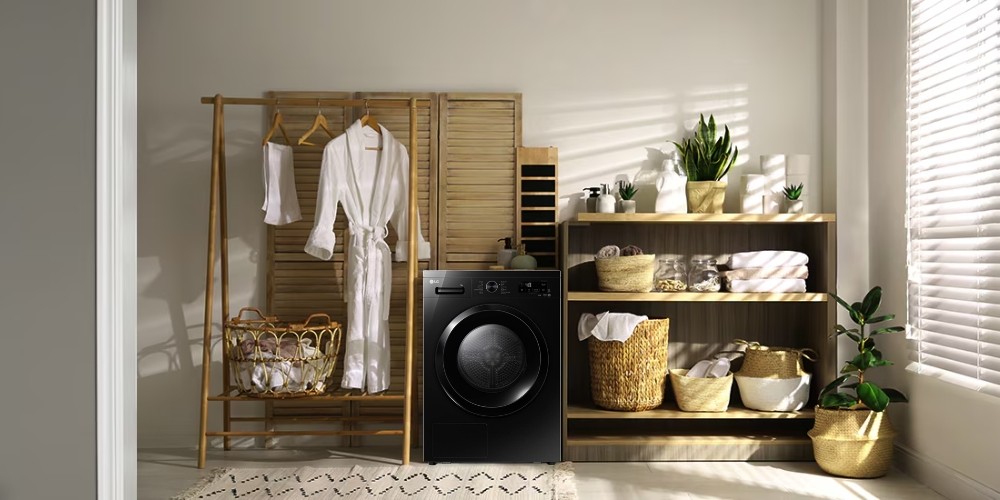 Máy Sấy 9 Kg RB09NHP5O màu đen bóng sang trọng