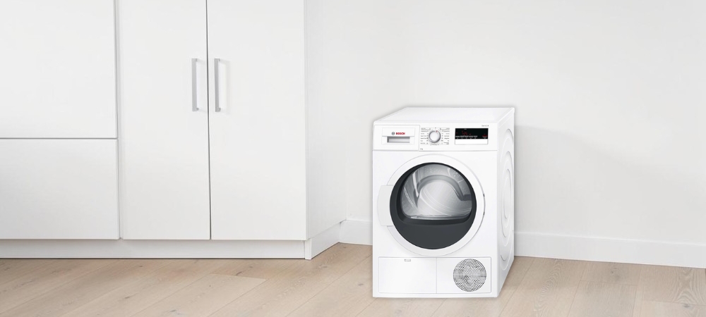 Máy Sấy WTB86201SG có kiểu dáng bắt mắt với kết cấu cửa ngang