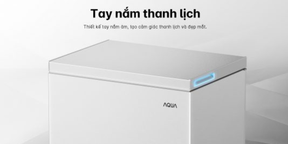 Tủ Đông AQF-C3101EN thiết kế tay nắm âm thanh lịch