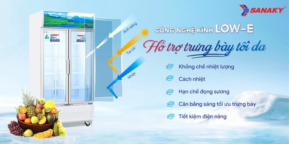 Tủ Mát Sanaky Inverter VH-8009HP3 hạn chế đọng sương