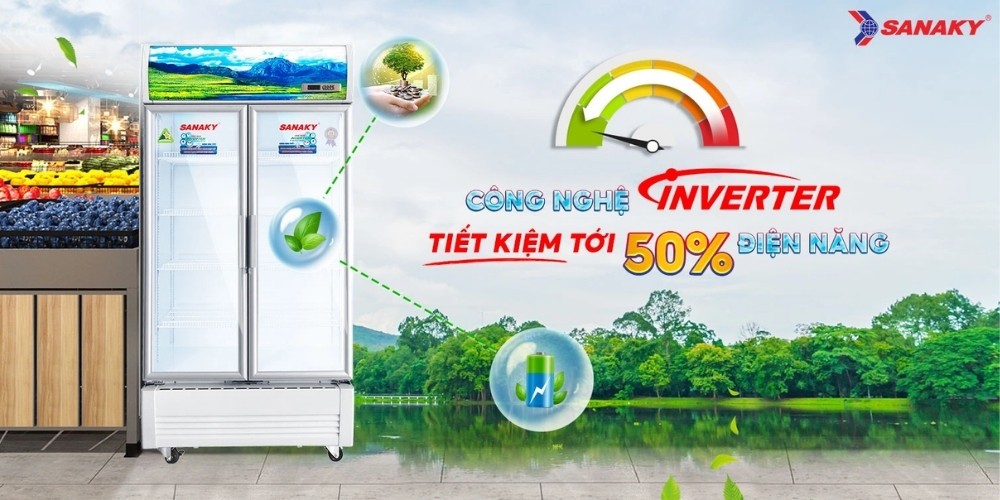 Tủ Mát Sanaky Inverter VH-8009HP3 tiết kiệm điện