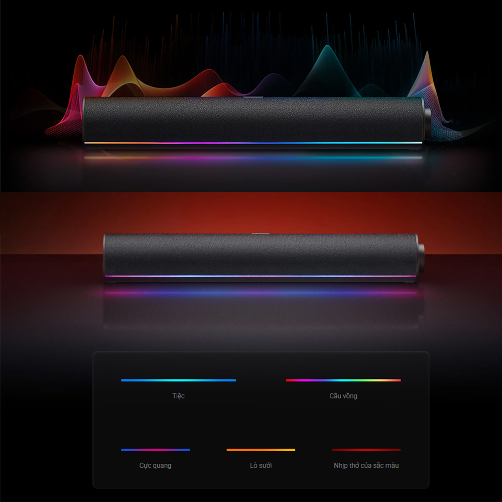 Dải đèn đổi màu RGB tạo không gian giải trí cảm xúc