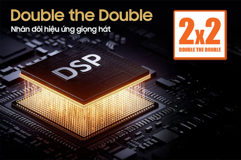 Double The Double 2x2 loa Karaoke di động Acnos Flac 39 màu đen