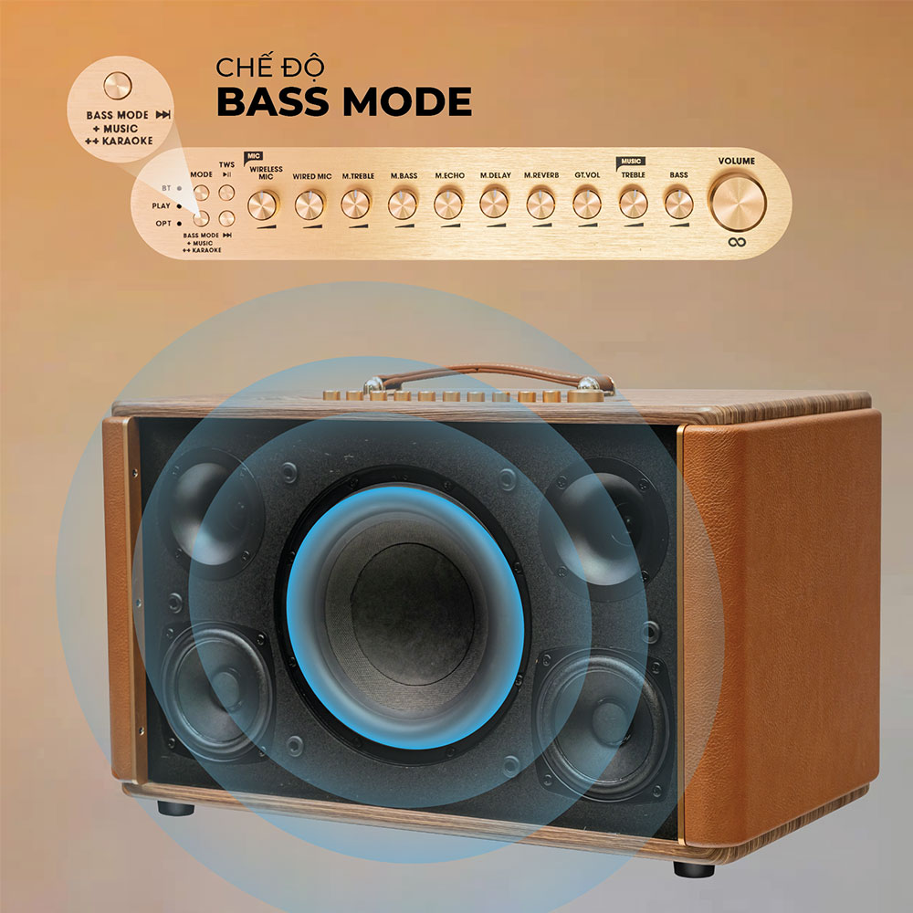 Dual Bass Mode loa KADMA KS300BR