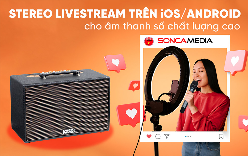 Tính năng livestream stereo qua kết nối OTG