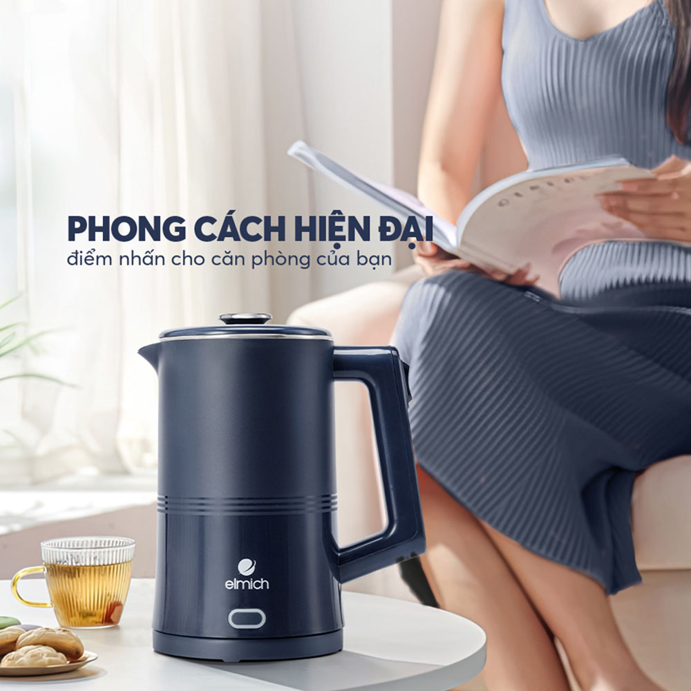 Ấm Đun Siêu Tốc Elmich KEE-9148 1.7 Lít