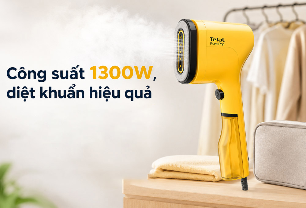 Bàn Ủi Hơi Nước Pure Pop Tefal DT2026E1 diệt khuẩn đến 99.99%