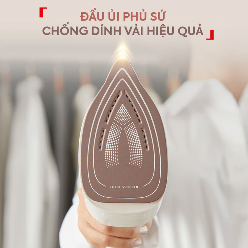Đầu bàn ủi kim loại phủ sứ có khả năng chống dính