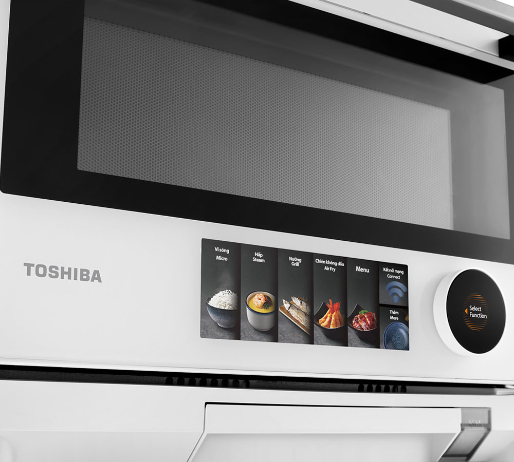 Toshiba MX2-STR25SC(WH) sở hữu bảng điều khiển cảm ứng kết hợp nút vặn