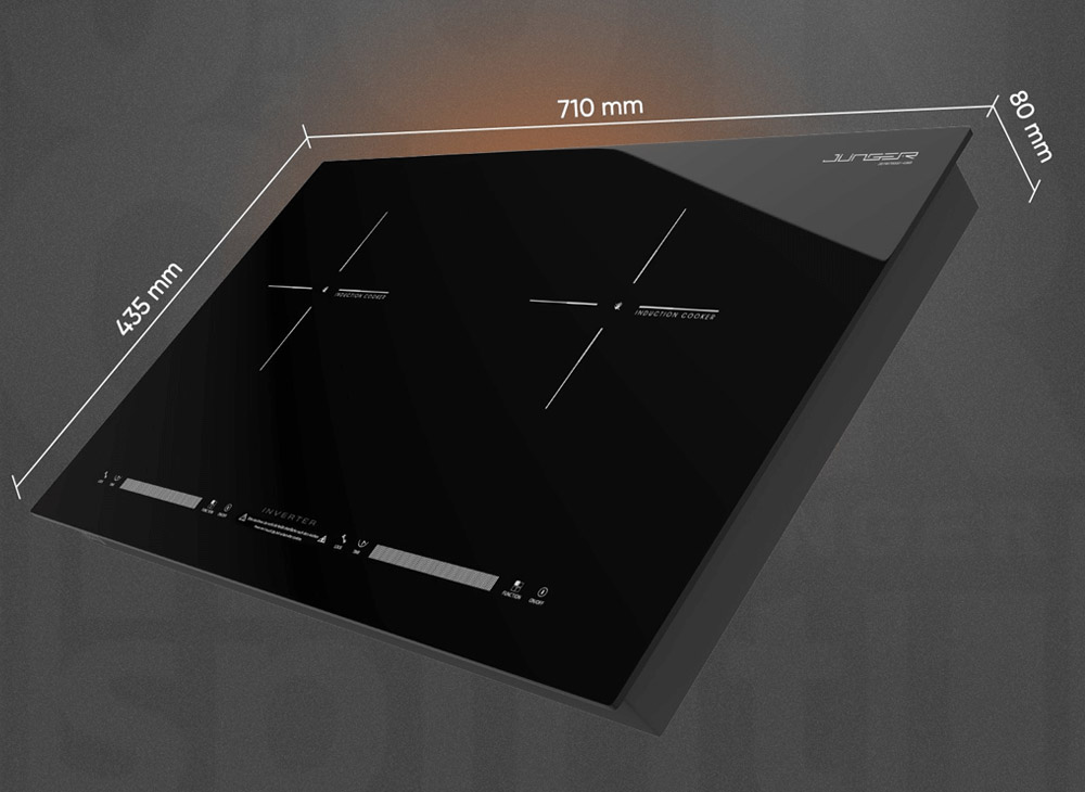 Bếp từ đôi Junger NKD22+ 4000W - Thái Lan kiểu dáng sang trọng