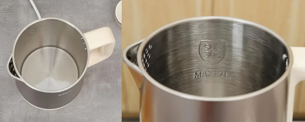 Ruột bình inox 304 chịu nhiệt tốt, đảm bảo an toàn trong quá trình đun nước.