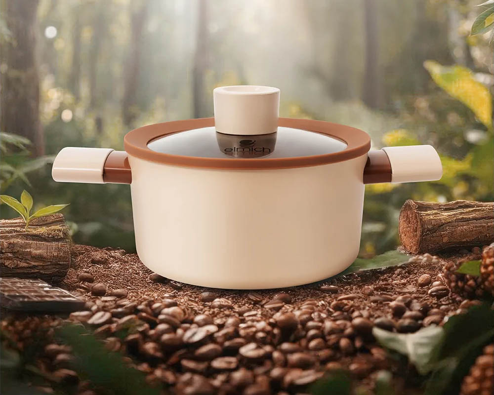 Dễ dàng quan sát thức ăn trong Bộ Nồi Elmich Mocha EL5243MC04